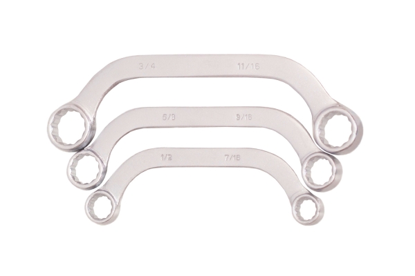 3-PC OBSTRUCTION WRENCH 1/16" - 3/4"