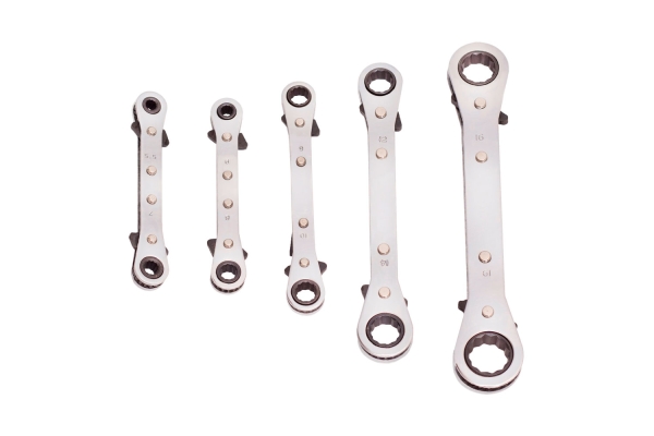5PC RATCHET BOX WRENCH 5.5-19mm