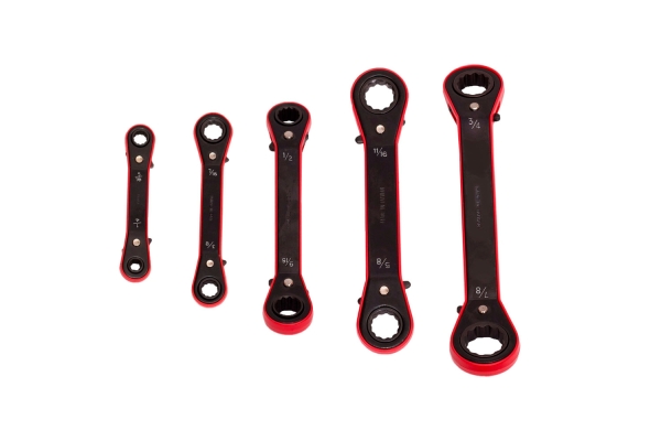 5-PC OFFSET BOX WRENCH 1/4"-7/8"