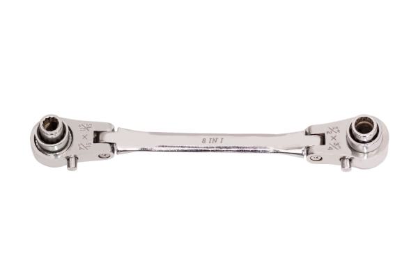8 IN 1 RATCHET SOCKET WRENCH, 3/8"-13/16"