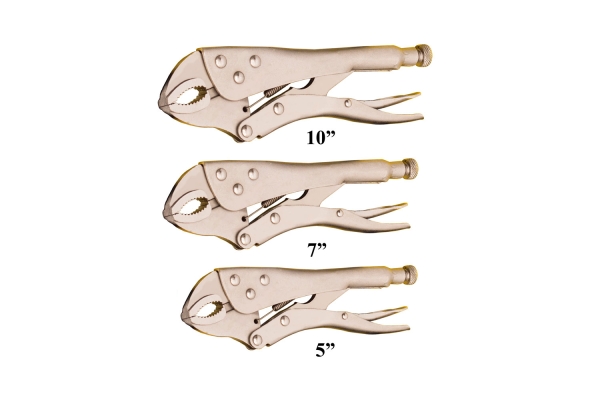 3-PC LOCKING PLIER, 5",7",10"