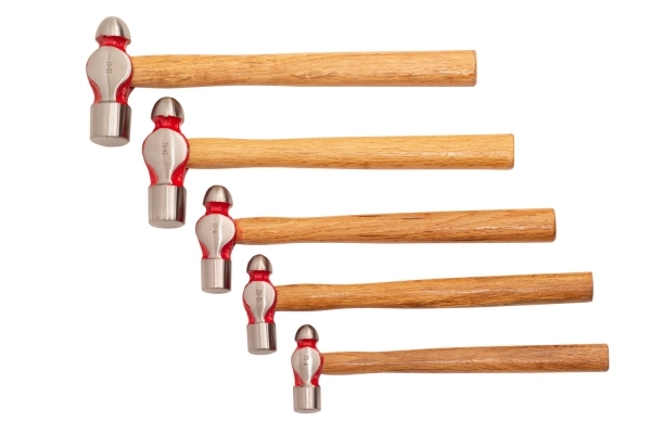 5-PC BALL PEIN HAMMER, WOOD HANDLE