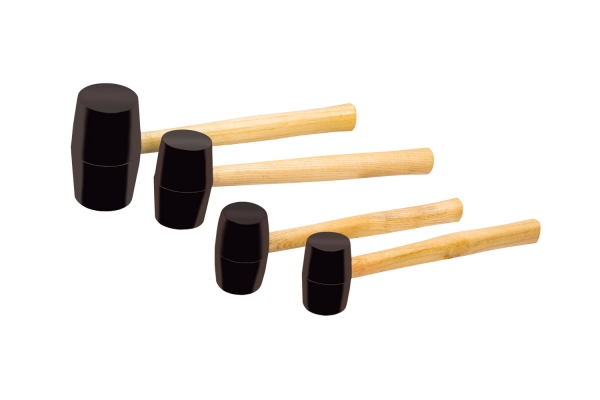 4-PC RUBBER MALLET, 8-32OZ, LEAD FREE