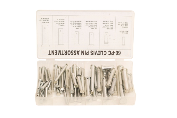 60PC CLEVIS PIN ASSORTMENT