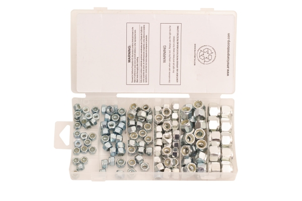 150 PC NYLON LOCK NUT ASSORTMENT