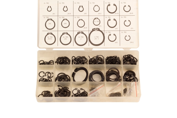225 PC RETAINING RING ASSOTRMENT