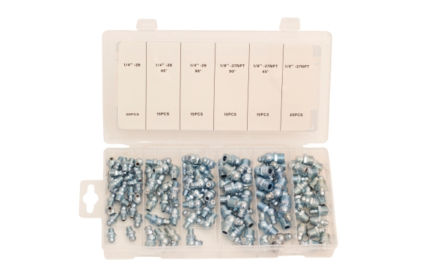 110 PC ZERK GREASE FITTING ASSORTMENT