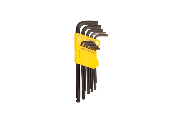 13-PC HEX KEY WRENCH, SAE, LONG BALL POINT