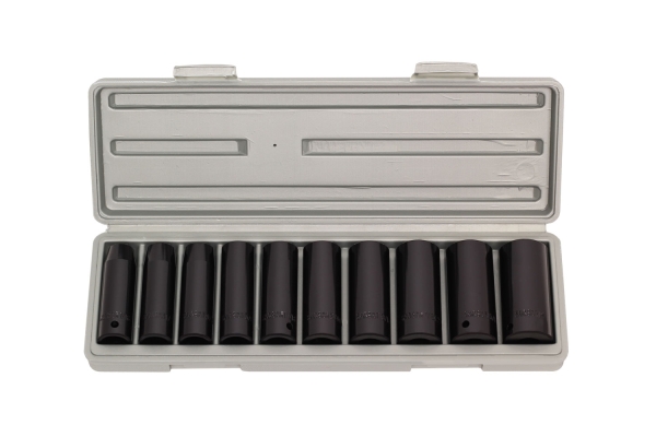 11-PC 1/2" DEEP IMPACT SOCKET, SAE