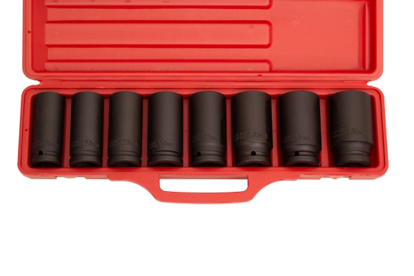9PC 3/4" DEEP IMPACT SOCKET, METRIC