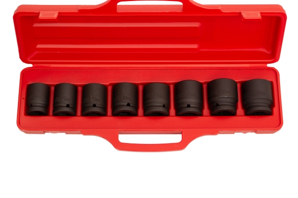 9PC 3/4" SHALLOW IMPACT SOCKET, METRIC