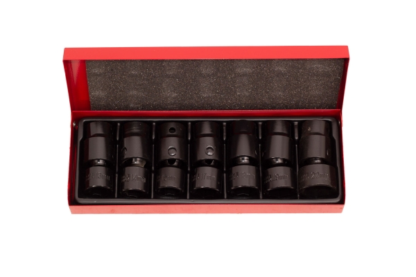 8-PC 1/2" DR. IMPACT UNIVERSAL SOCKET METRIC