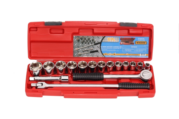 17-PC 1/2" DR. SOCKET SET, SAE
