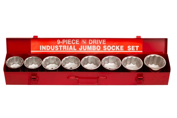 9-PC 3/4" DR. SOCKET SET, SAE