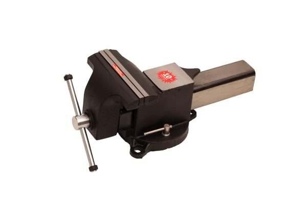 8" STEEL VISE WITH SWIVEL BASE