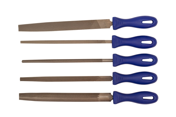 5-PC 8" FILE SET WOOD HDLE(BOX)