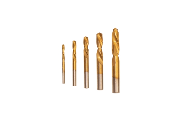 5-PC LEFT HAND DRILL BIT, TITANIUM