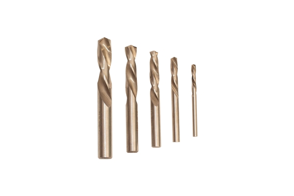 5-PC LEFT HAND HSS DRILL