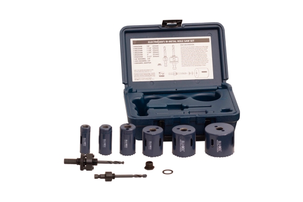 9PC BUL-MOL HOLE SAW, ELECTRICIAN'S