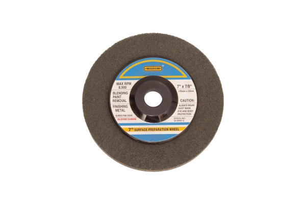 7" SURFACE PREP WHEEL, SILICON, GRADE #320,