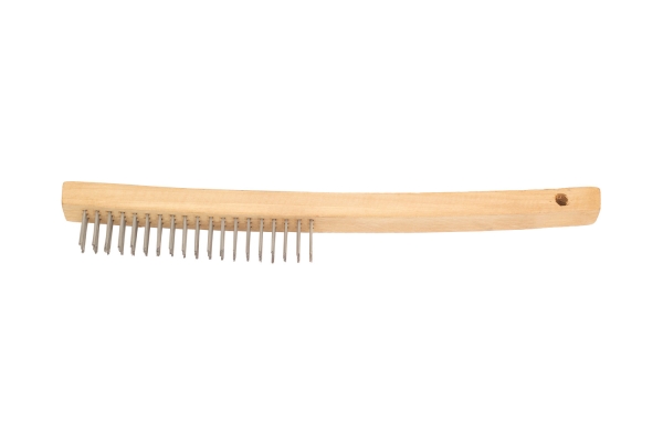 3 x 19 STEEL WIRE BRUSH, LONG HANDLE 
