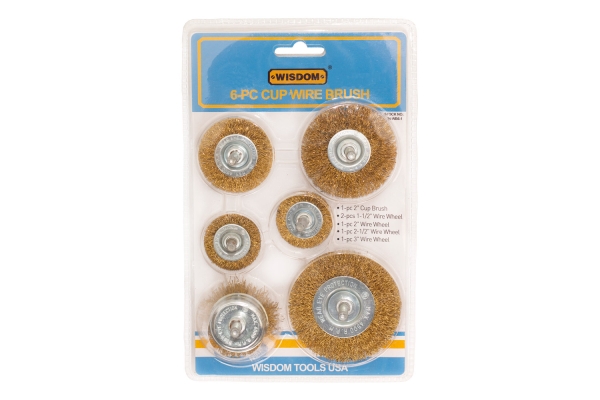 6-PC STEEL WIRE WHEEL BRUSH KIT