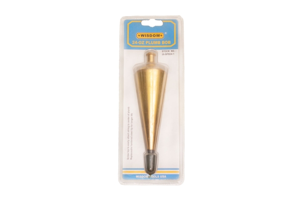 24-OZ PLUMB BOB, BRASS
