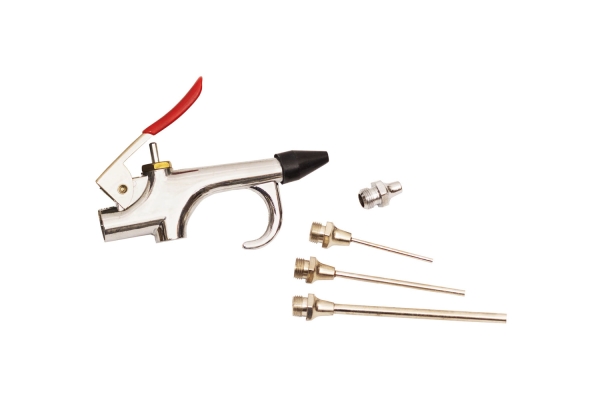 5-PC AIR BLOW GUN KIT, BRASS NOZZLE