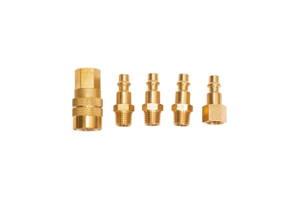5-PC BRASS QUICK COUPLER SET