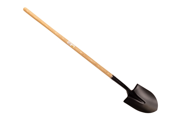 ROUND POINT SHOVEL, ASH HANDLE
