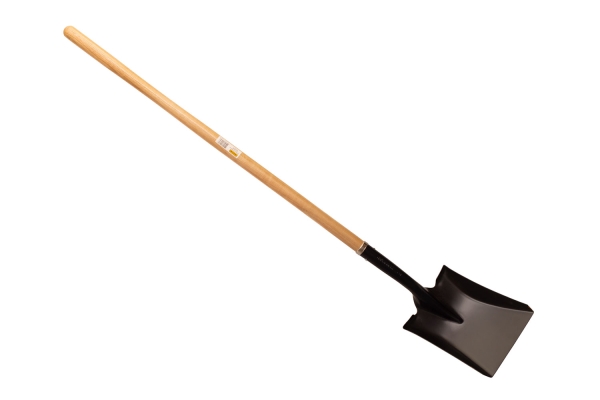 SQUARE POINT SHOVEL, ASH HANDLE