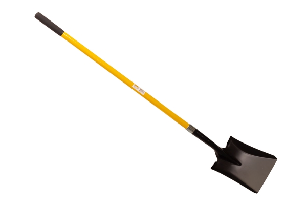 SQUARE POINT SHOVEL, F/G HANDLE