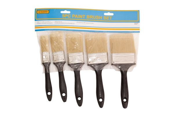 5-PC PAINT BRUSH SET W/ POUCH
