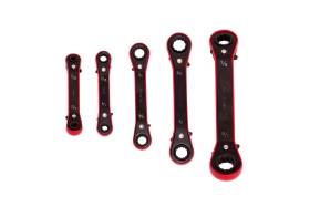 5-PC RATCHET OFFSET BOX WRENCH, 7/32"-11/16"