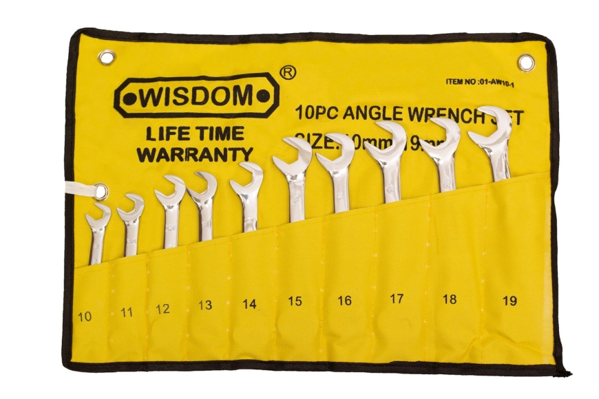 10-PC ANGLE WRENCH, 10-19MM