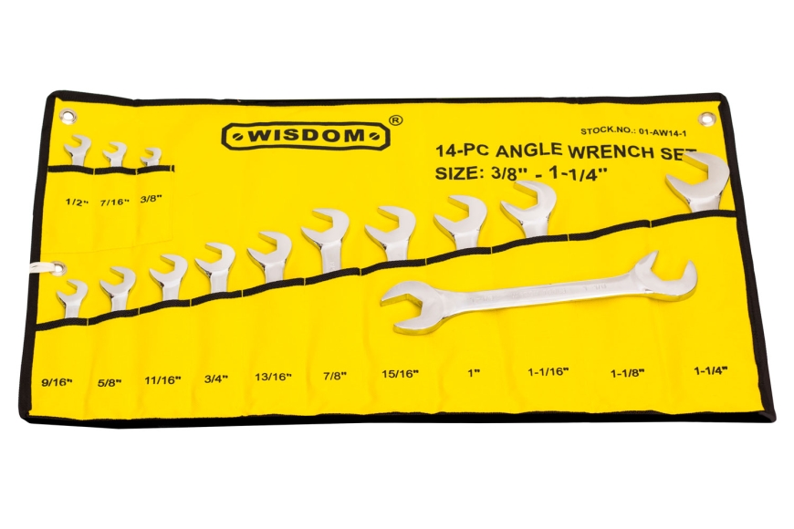 14-PC ANGLE WRENCH, 3/8"-1 1/4"