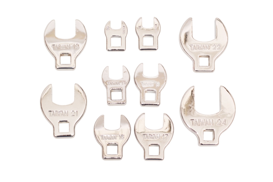 10-PC 3/8" CROW FOOT WRENCH, 10-24mm