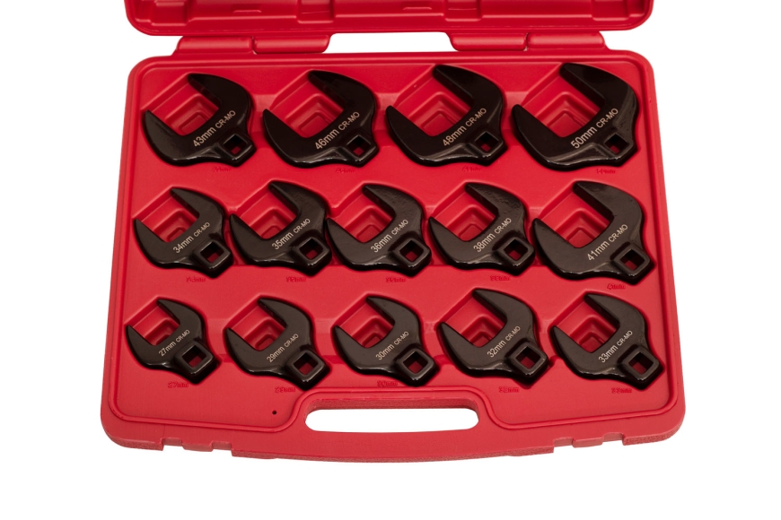 14-PC 1/2" DR. CROW FOOT WRENCH, 27-50mm