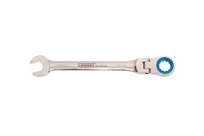 14MM FLEXIBLE HEAD RATCHETING WRENCH