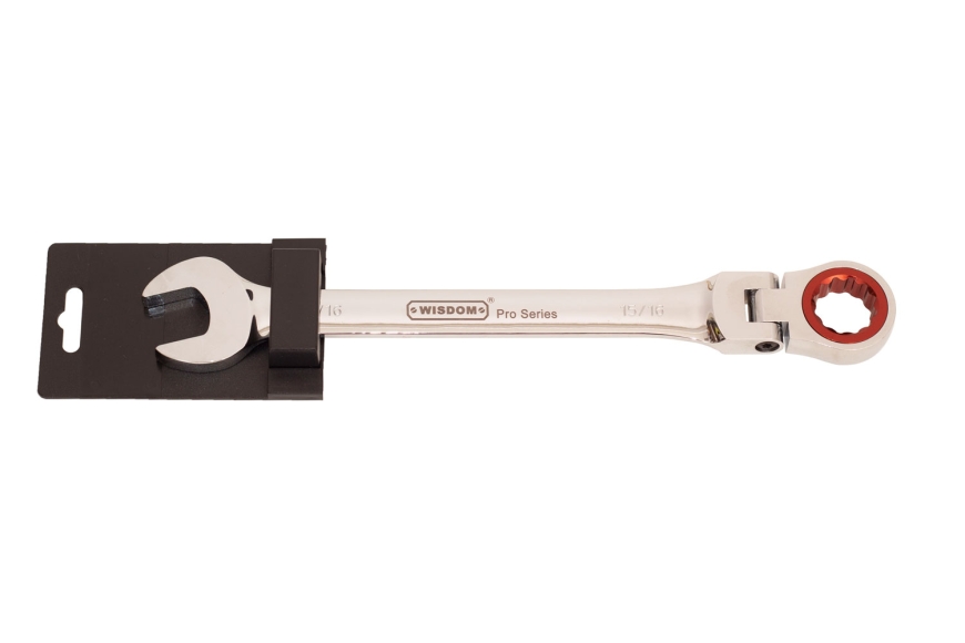15/16" FLEXIBLE HEAD RATCHETING WRENCH