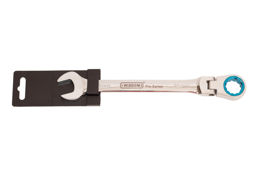 19MM FLEXIBLE HEAD RATCHETING WRENCH
