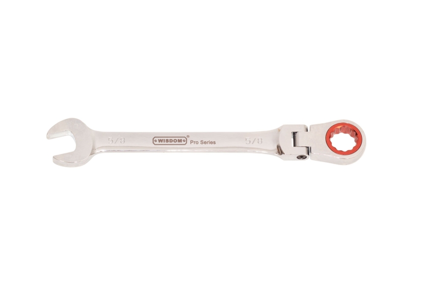 5/8" FLEXIBLE HEAD RATCHETING WRENCH