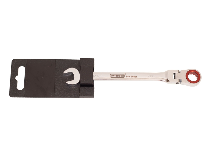 7/16" FLEXIBLE HEAD RATCHETING WRENCH