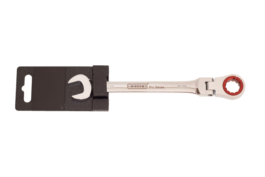 9/16" FLEXIBLE HEAD RATCHETING WRENCH