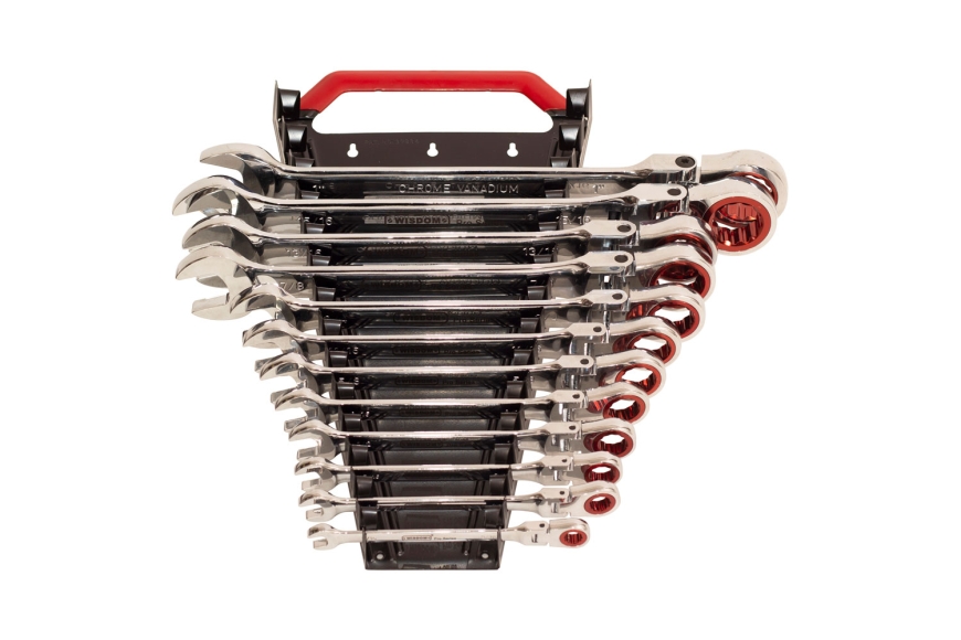 12-PC FLEXIBLE HEAD RATCHETING WRENCH SET