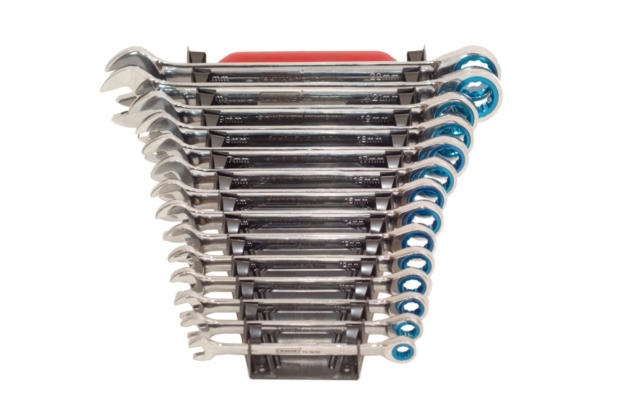 14-PC RATCHETING WRENCH, 8-22mm