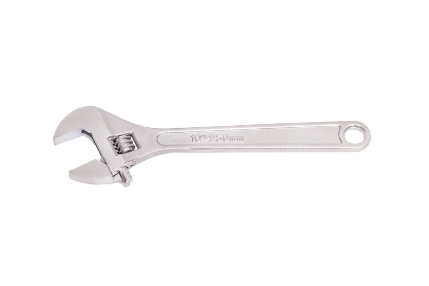 10" ADJUSTABLE WRENCH, CARDED