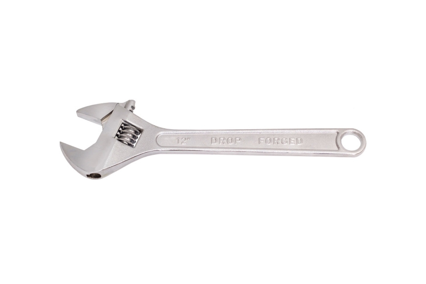 12" ADJUSTABLE WRENCH, CARDED