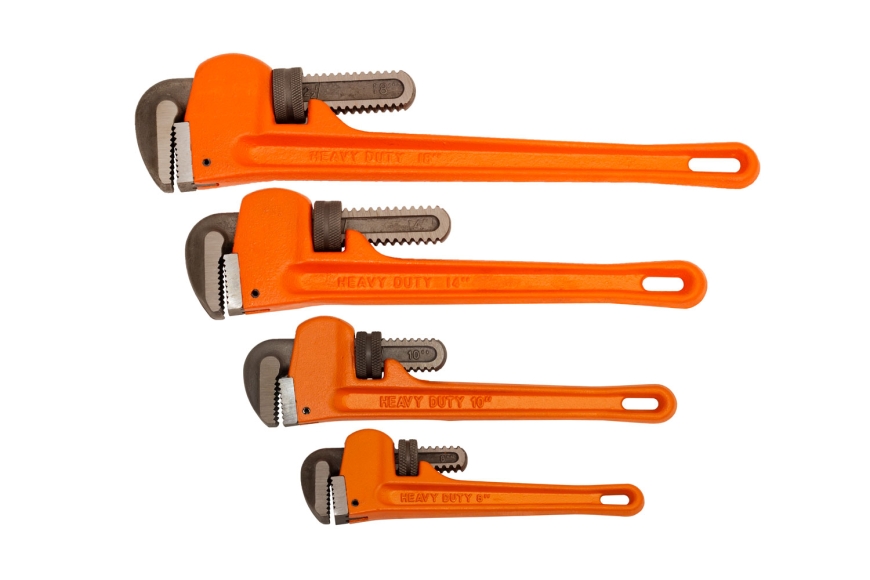 4-PC H.D. PIPE WRENCH, 8"-18"