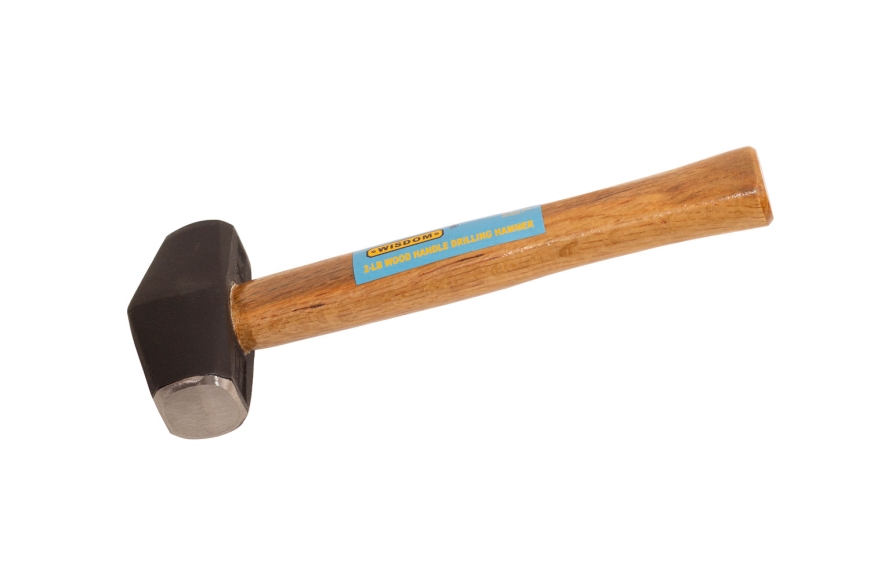 2-LB DRILLING HAMMER, WOOD HANDLE